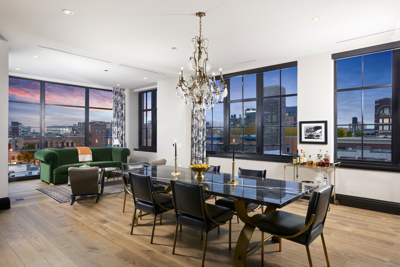 1109 West Washington Boulevard, Unit 5D Chicago, IL 60607 - Photo 7 of 21 a view of a dining room with furniture window and outside view