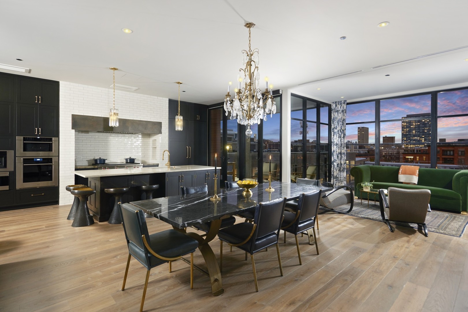 1109 West Washington Boulevard, Unit 5D Chicago, IL 60607 - Photo 8 of 21 a view of a dining room with furniture window and outside view