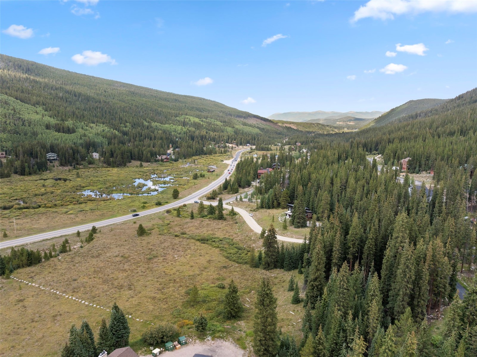 102 Silverheels Road Breckenridge, CO 80424 - Photo 14 of 22 Aerial view featuring a mountain view