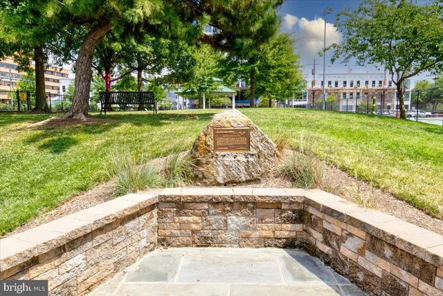 a view of a backyard with a garden