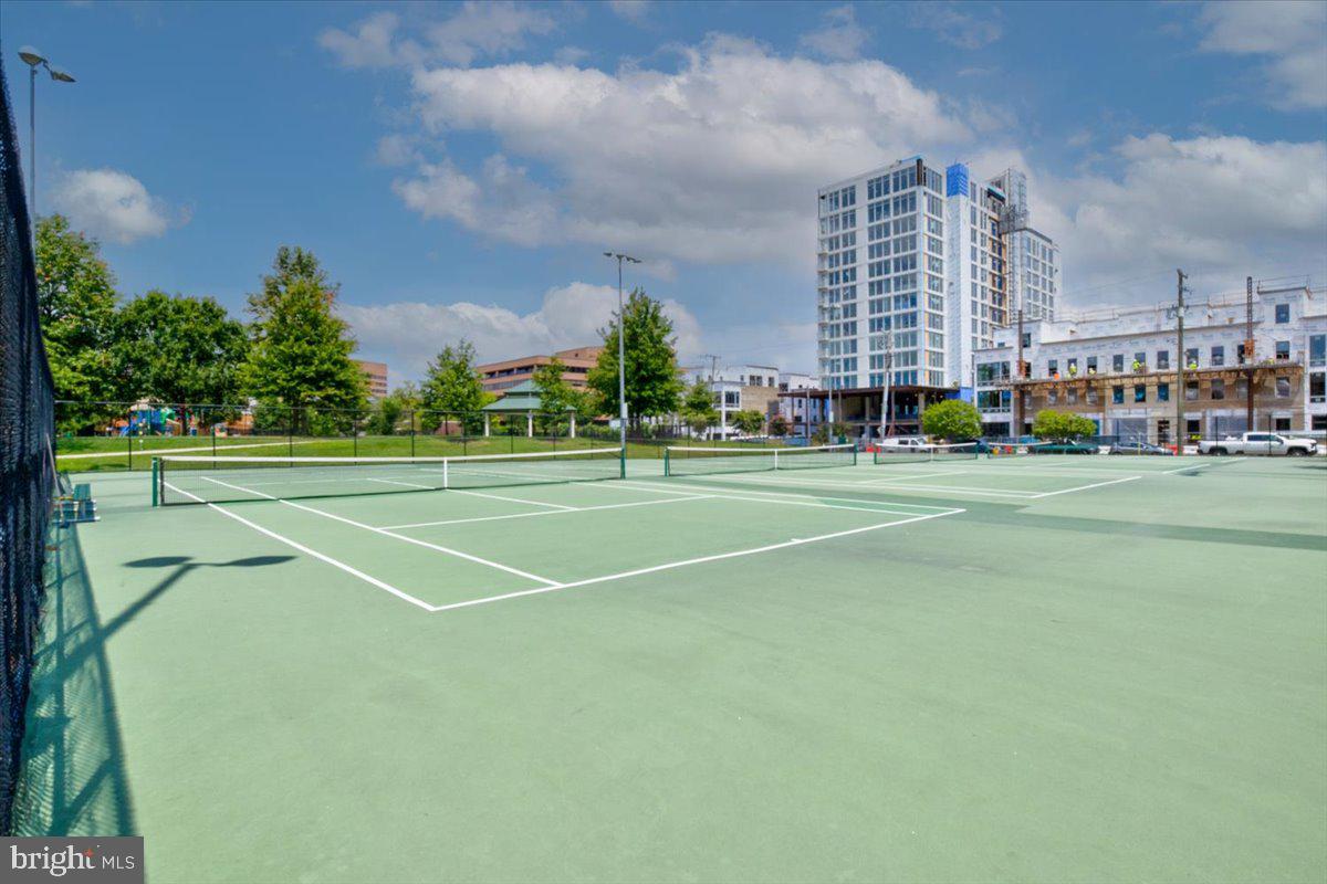 1023 North Royal Street, Unit 208 Alexandria, VA 22314 - Photo 25 of 29 a view of a tennis ground with large trees