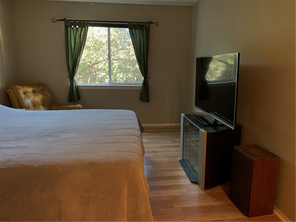 8210 Bent Tree Road, Unit 226 Austin, TX 78759 - Photo 14 of 15 a bed sitting in a bedroom next to a window