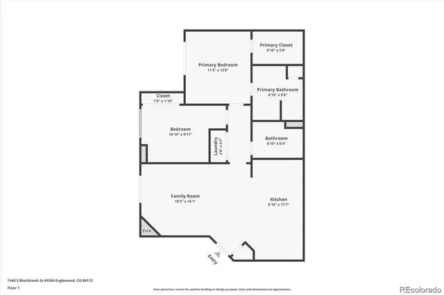 $1,700 | 7440 South Blackhawk Street, Unit 9204, Englewood, CO 80112