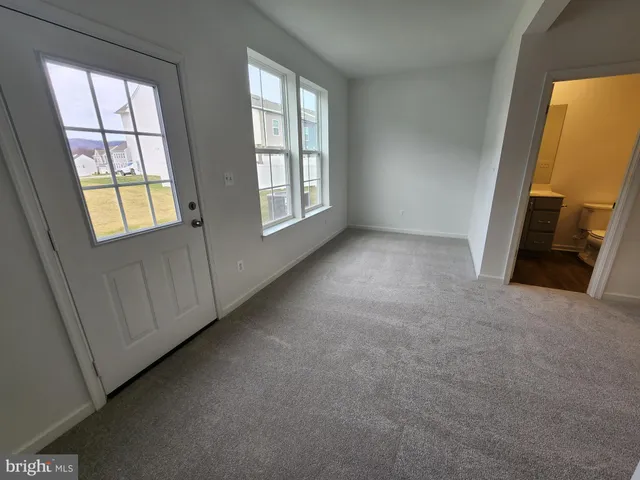 a view of an empty room