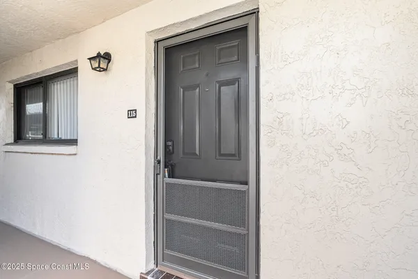 a view of front door