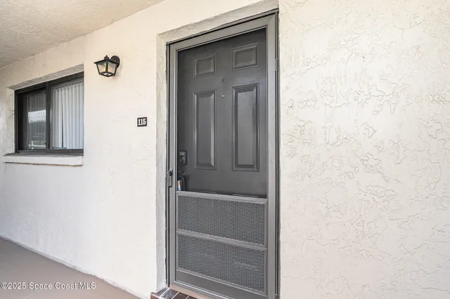 a view of front door