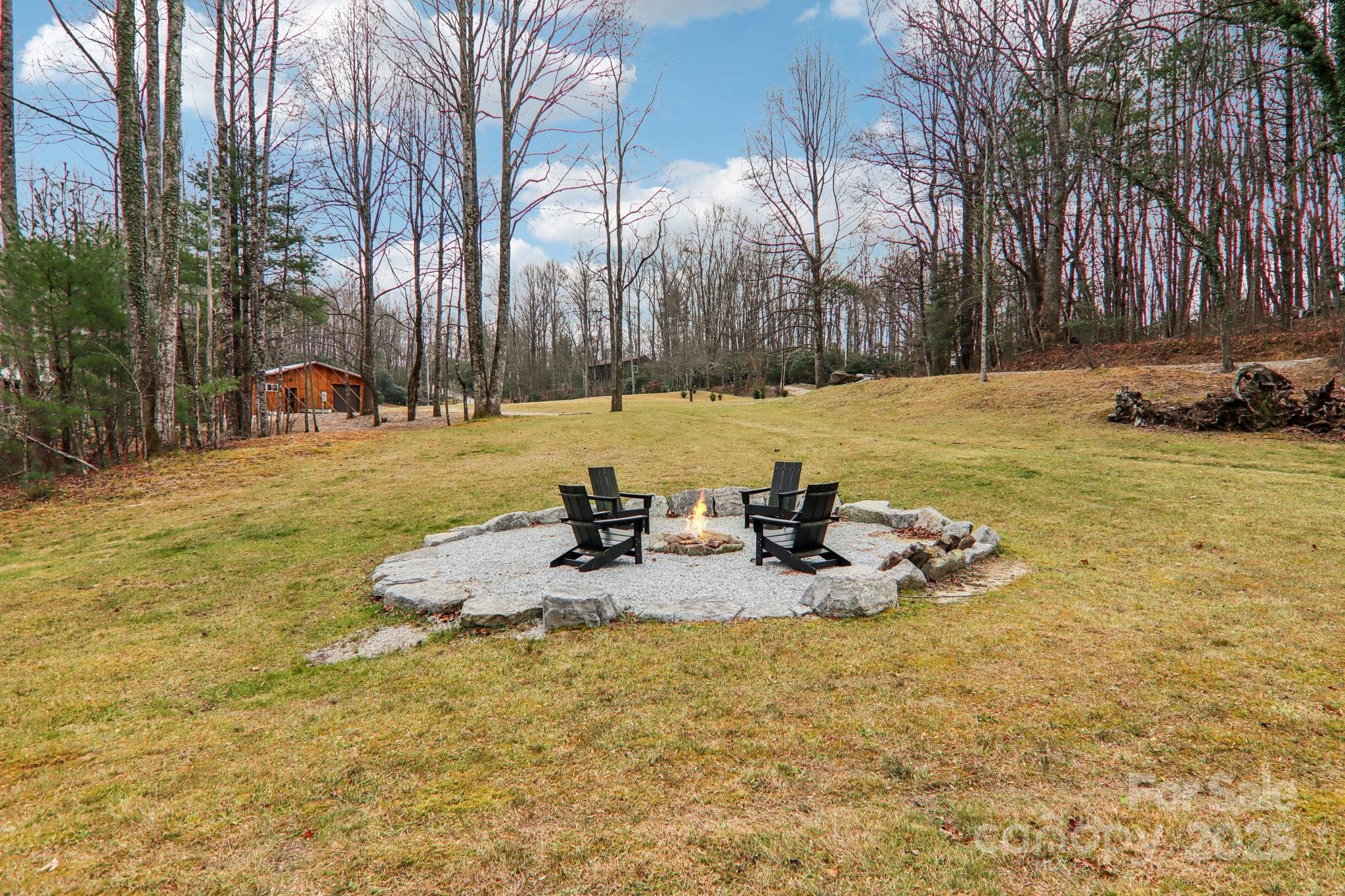 408 Little Elbow Mountain Road Lake Toxaway, NC 28747 - Photo 46 of 48 a view of back yard of the house