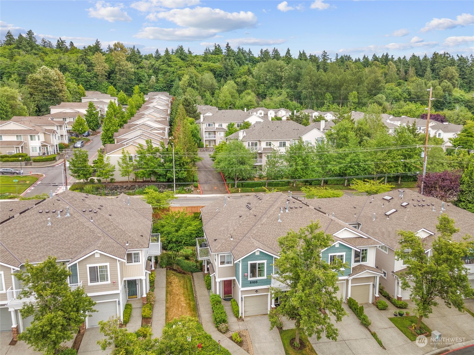 5100 Talbot Place South, Unit A Renton, WA 98055 - Photo 14 of 15 an aerial view of multiple house