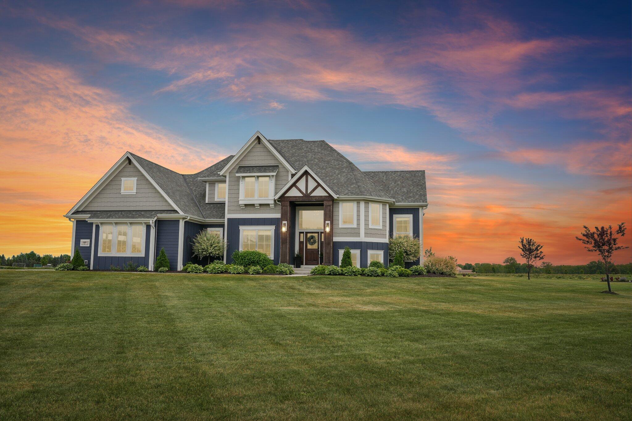 560 Cedar Lane Summit, WI 53066 - Photo 63 of 63 Exterior Dusk