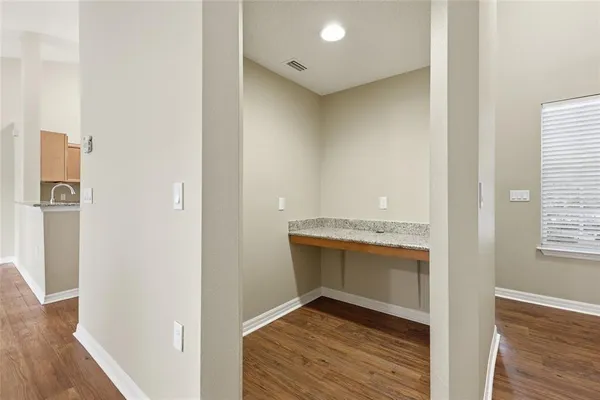 a view of room with washer and dryer