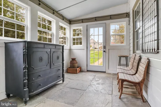 a view of a house with wooden floor