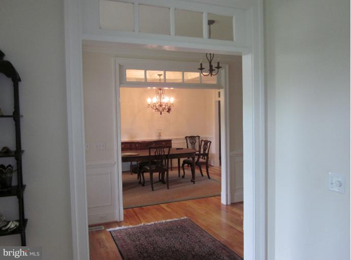 View of Foyer& DR from Study/LR (note transoms)