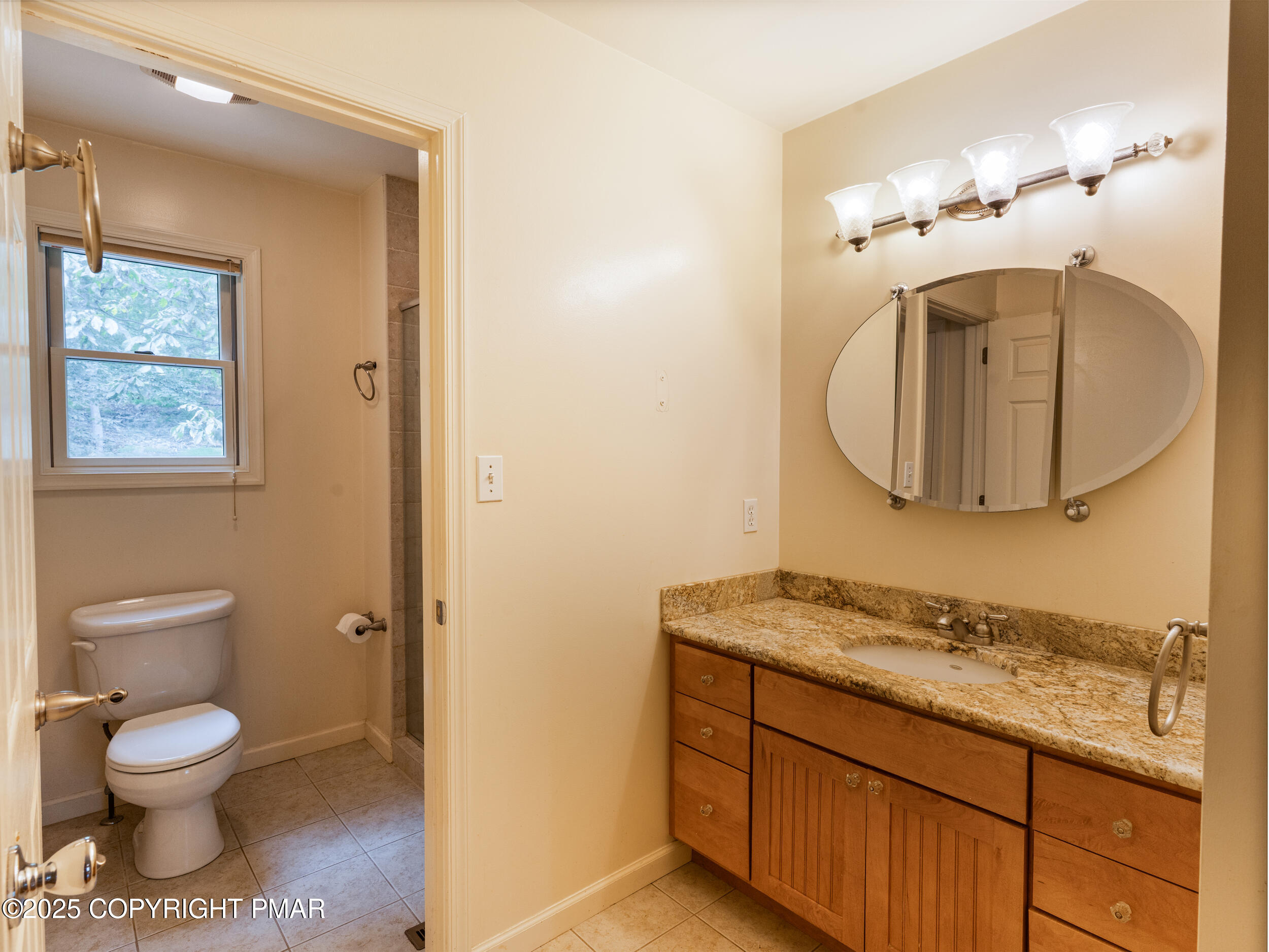 5110 Oak Lane Canadensis, PA 18325 - Photo 32 of 58 a bathroom with a toilet sink and mirror