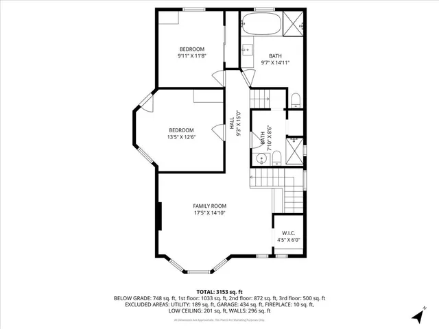 a picture of a room with a white wall and picture of it