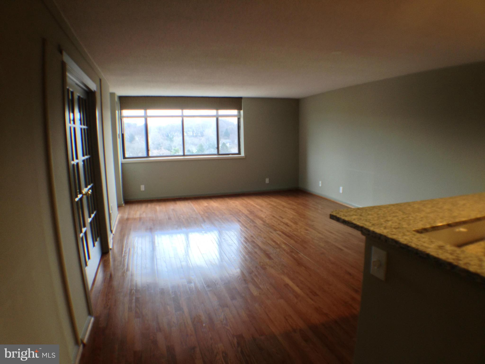111 Hamlet Hill Road, Unit 902 Baltimore, MD 21210 - Photo 11 of 30 an empty room with wooden floor and windows