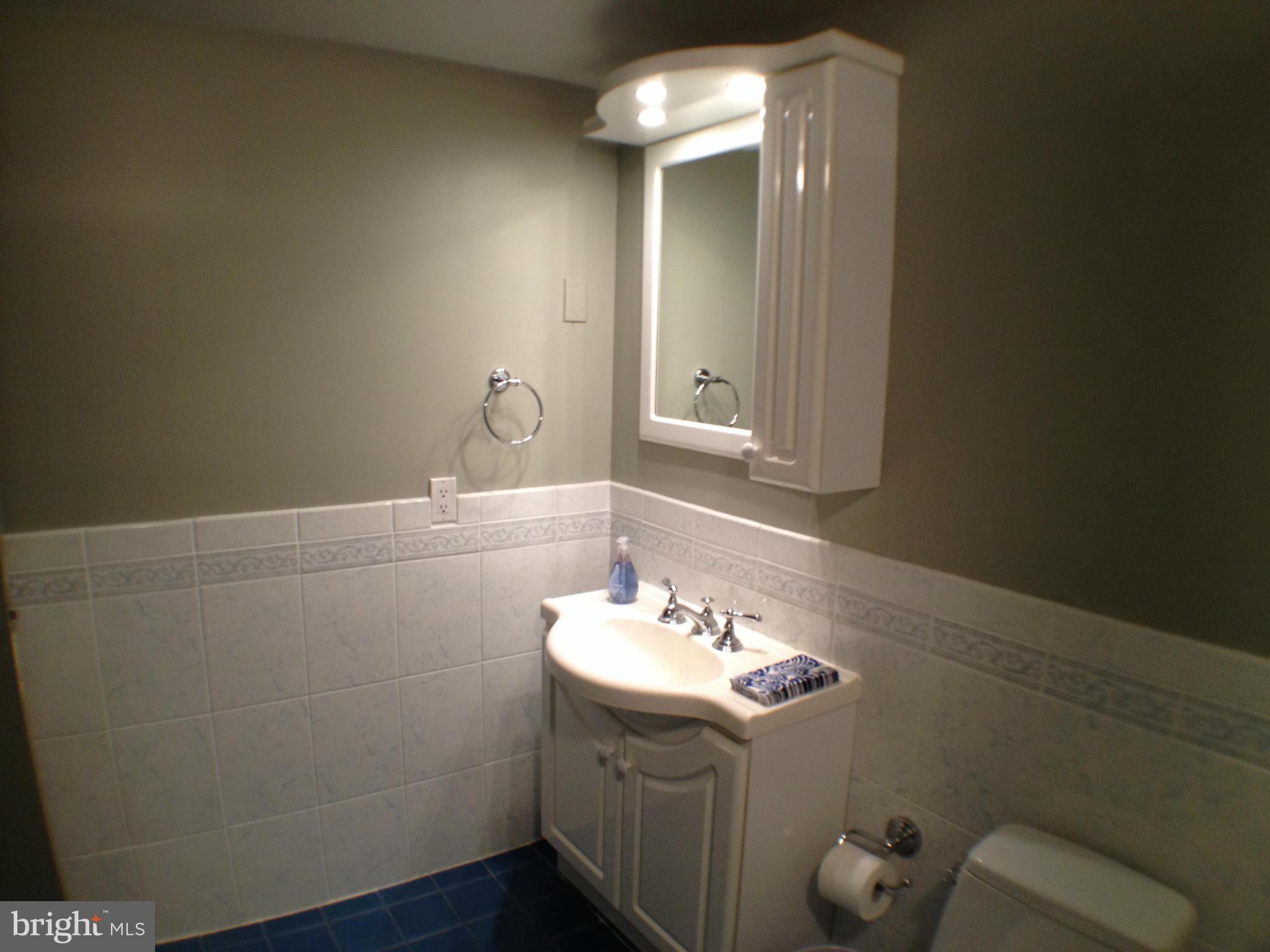 111 Hamlet Hill Road, Unit 902 Baltimore, MD 21210 - Photo 24 of 30 a bathroom with a sink and mirror