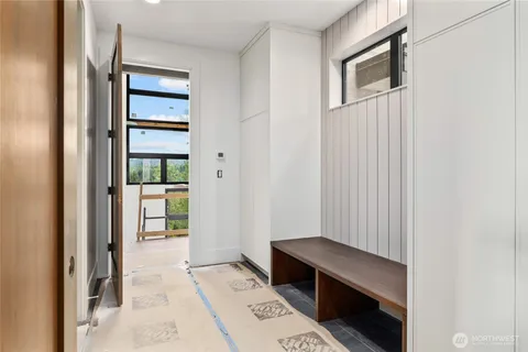 a view of a large window with an outdoor space