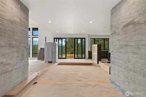 a view of an entryway with stairs