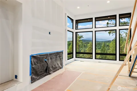 a view of a building from a window