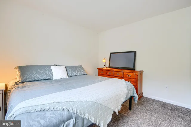 a bathroom with a sink a toilet and shower curtain