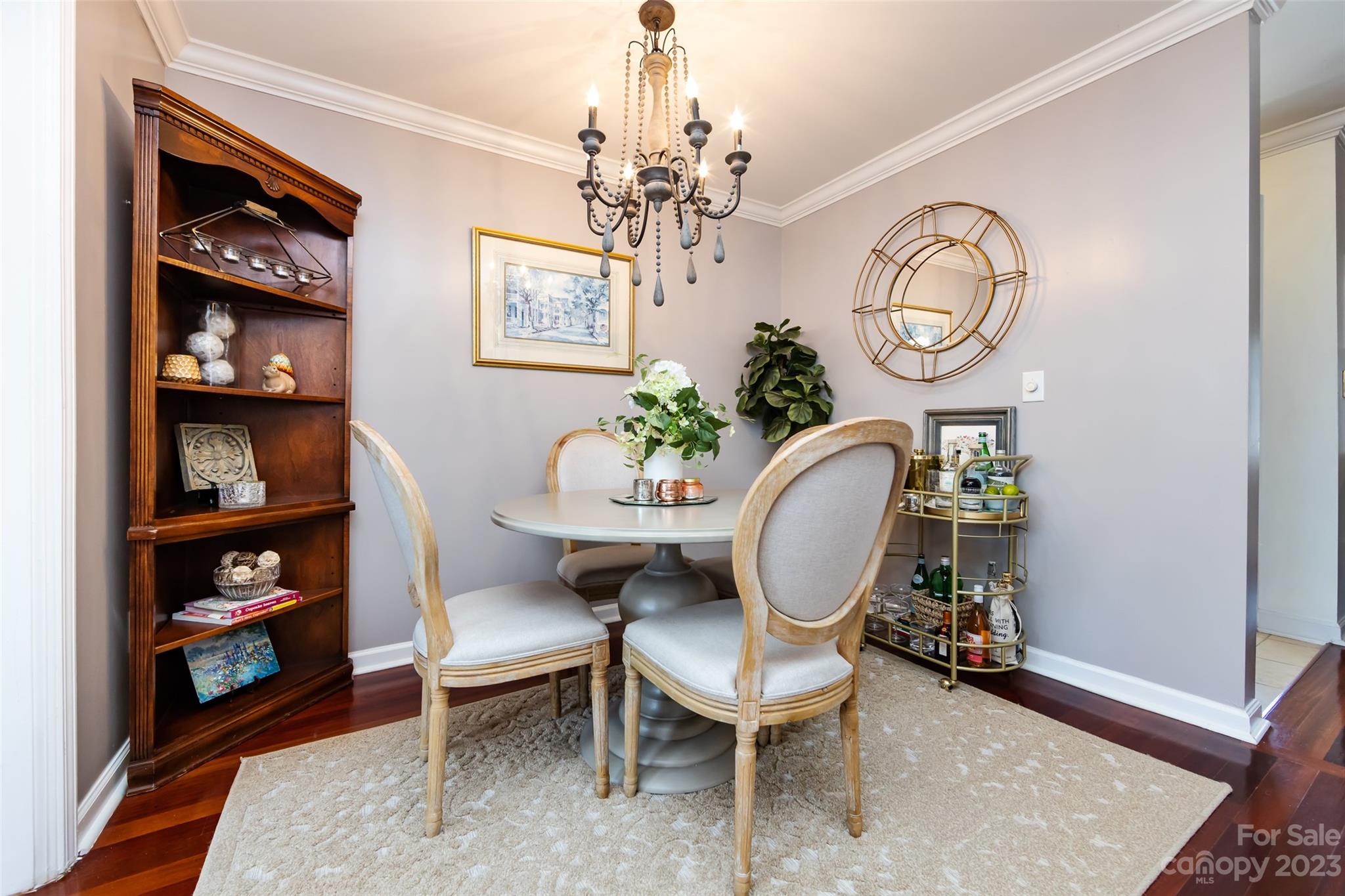 3520 Colony Road, Unit C Charlotte, NC 28211 - Photo 12 of 25 a view of a dining room with furniture and wooden floor