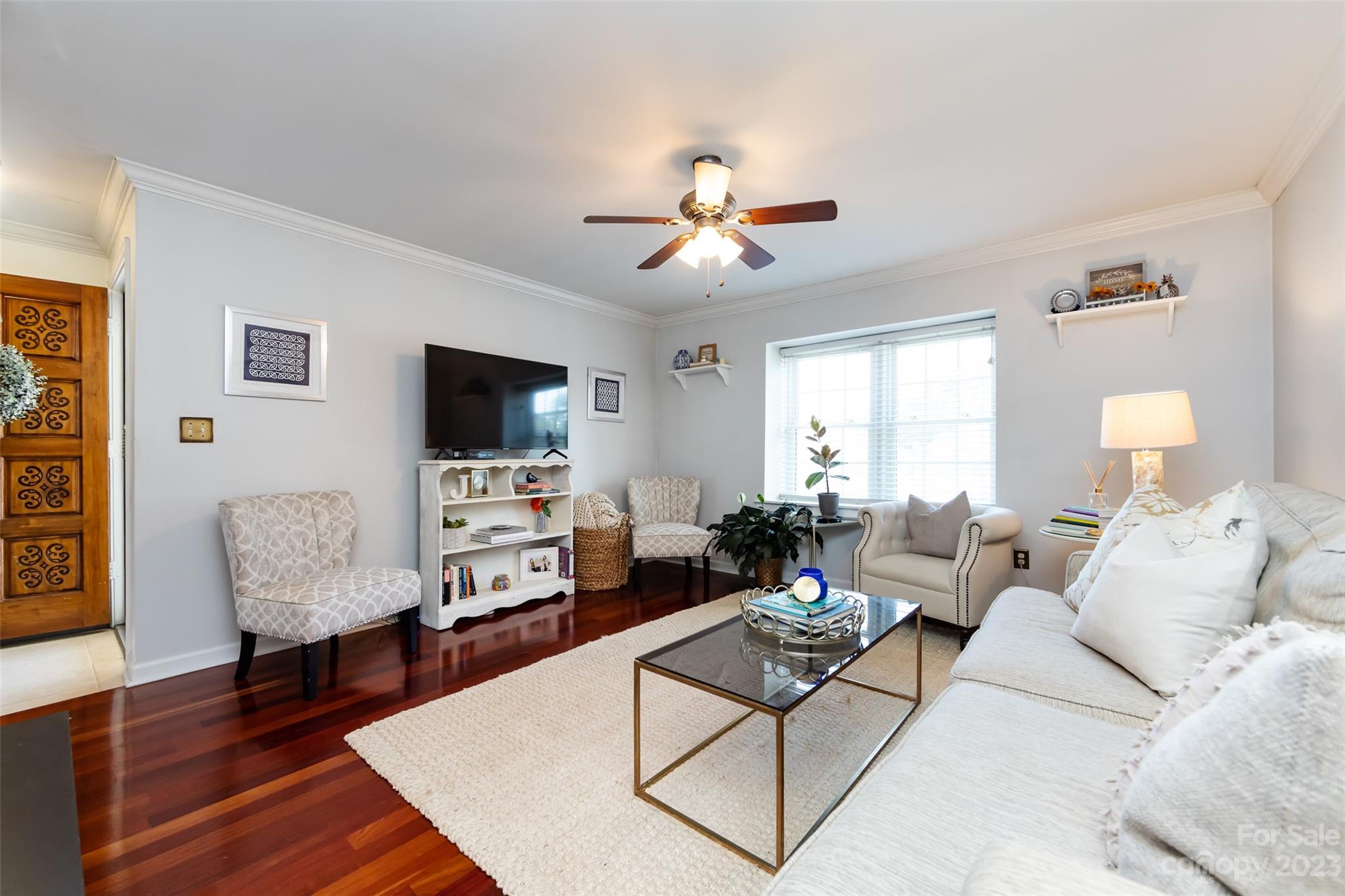 3520 Colony Road, Unit C Charlotte, NC 28211 - Photo 4 of 25 a living room with furniture and a flat screen tv