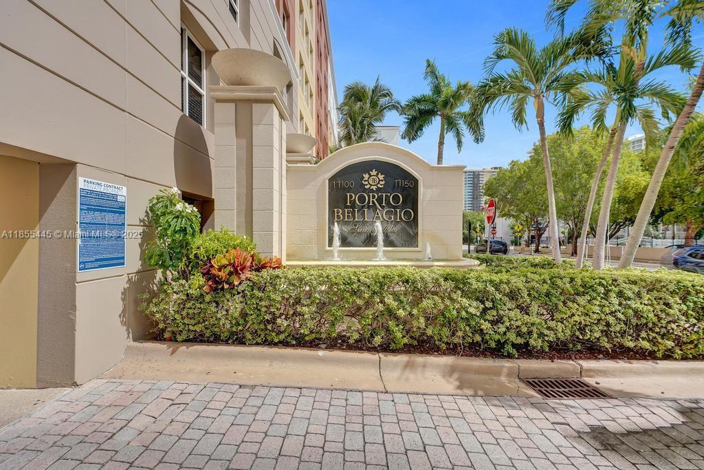 17100 North Bay Road, Unit 1511 Sunny Isles Beach, FL 33160 - Photo 21 of 71 a front view of a house with garden