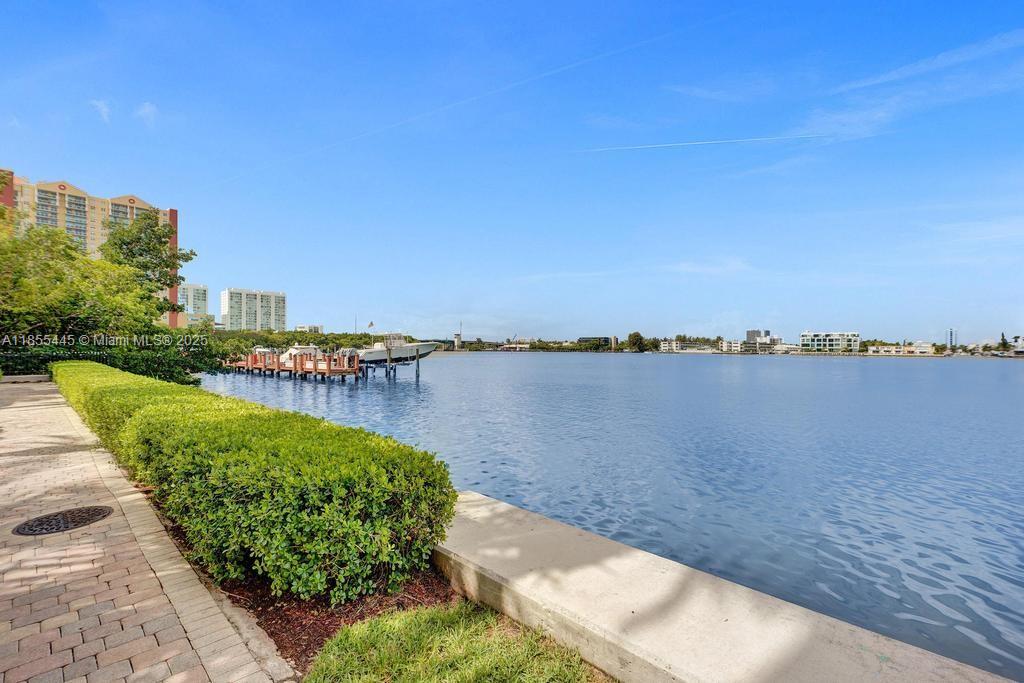 17100 North Bay Road, Unit 1511 Sunny Isles Beach, FL 33160 - Photo 41 of 71 a view of a lake with a city view