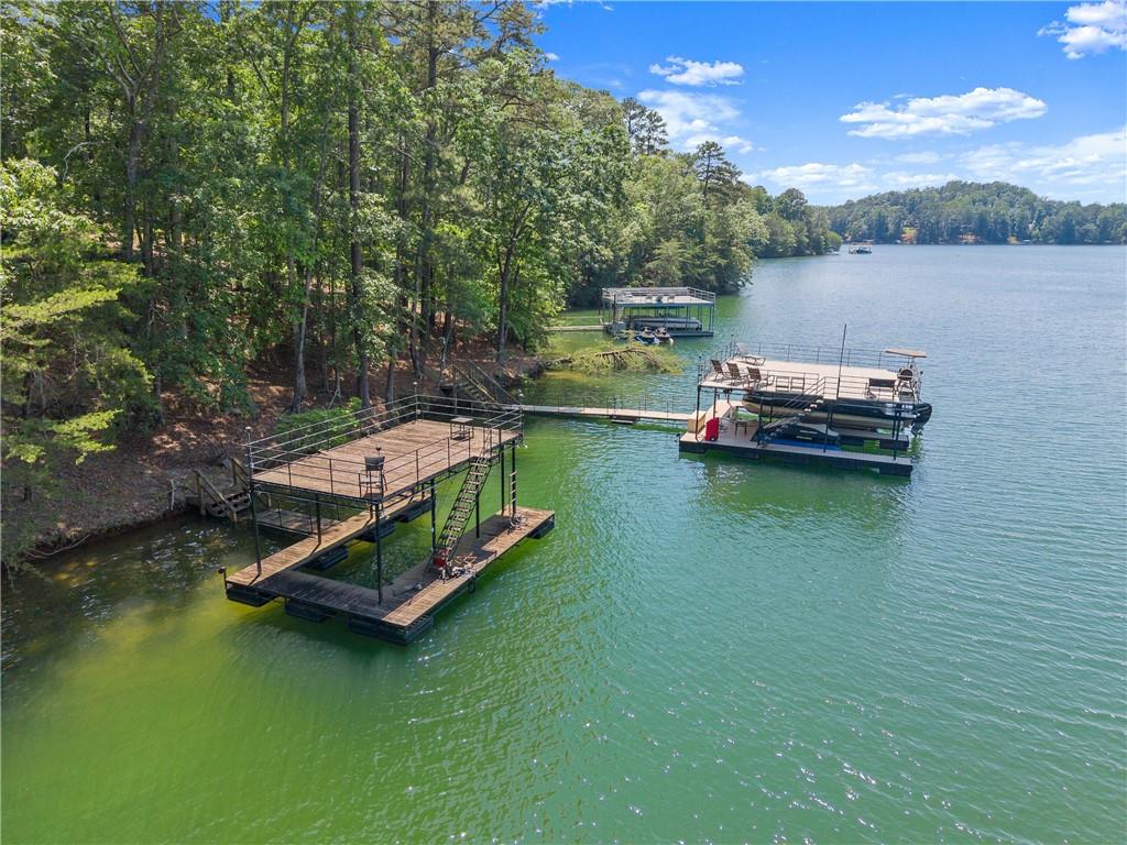 3533 Keith Bridge Road Gainesville, GA 30504 - Photo 12 of 22 swimming pool view with a lake view