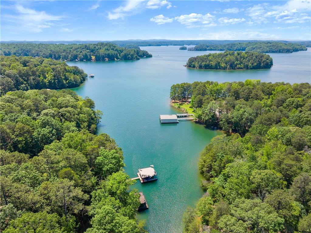 3533 Keith Bridge Road Gainesville, GA 30504 - Photo 15 of 22 an aerial view of lake residential house with outdoor space and seating