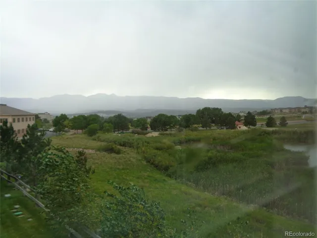 a view of a green field with lots of green space
