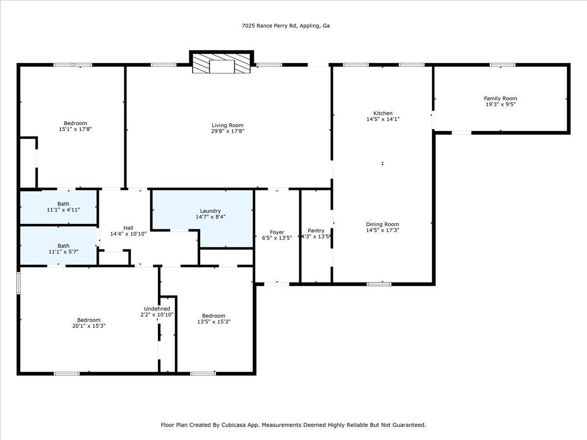 7025 Rance Perry Road Appling, GA 30802 - Photo 70 of 71 01-7025 Rance Perry Rd Floor Plan w dime