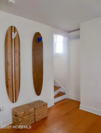 a living room with a table