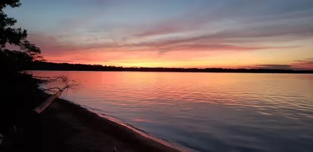 a view of a road with beach