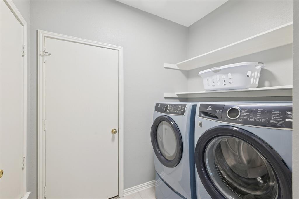 209 Cimarron Trail, Unit 6 Irving, TX 75063 - Photo 24 of 39 a view of washer and dryer in a utility room