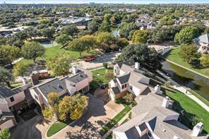 209 Cimarron Trail, Unit 6 Irving, TX 75063 - Photo 29 of 39 an aerial view of residential houses with outdoor space