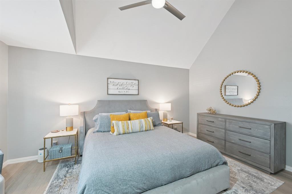 209 Cimarron Trail, Unit 6 Irving, TX 75063 - Photo 34 of 39 a bedroom with a bed and window
