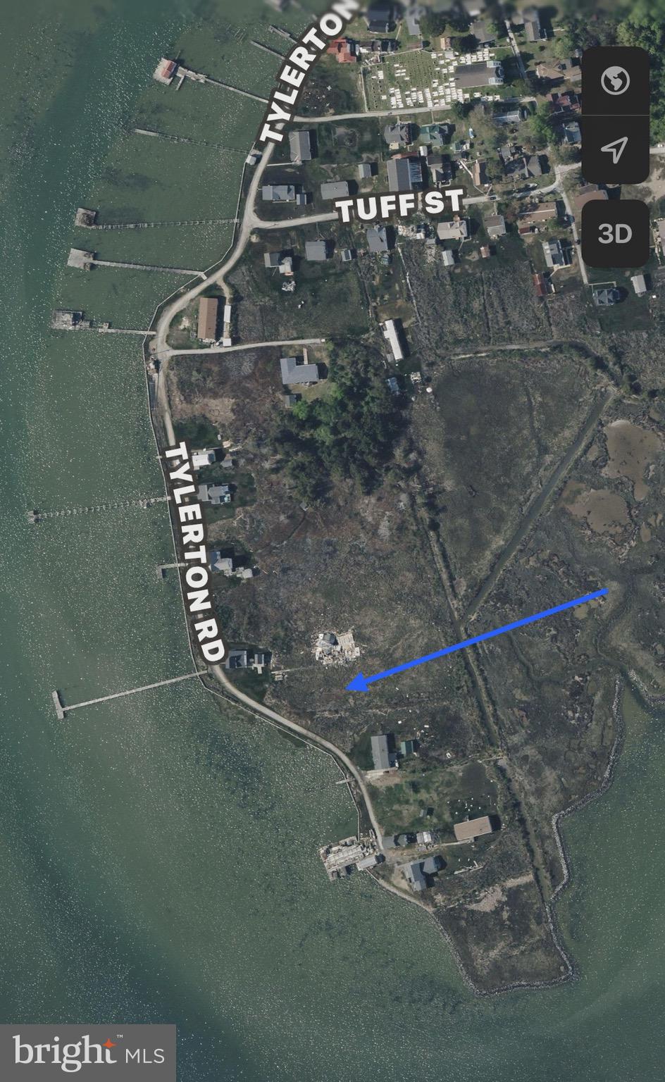 7 Tylerton Road Tylerton, MD 21866 - Photo 13 of 16 Aerial view of the property