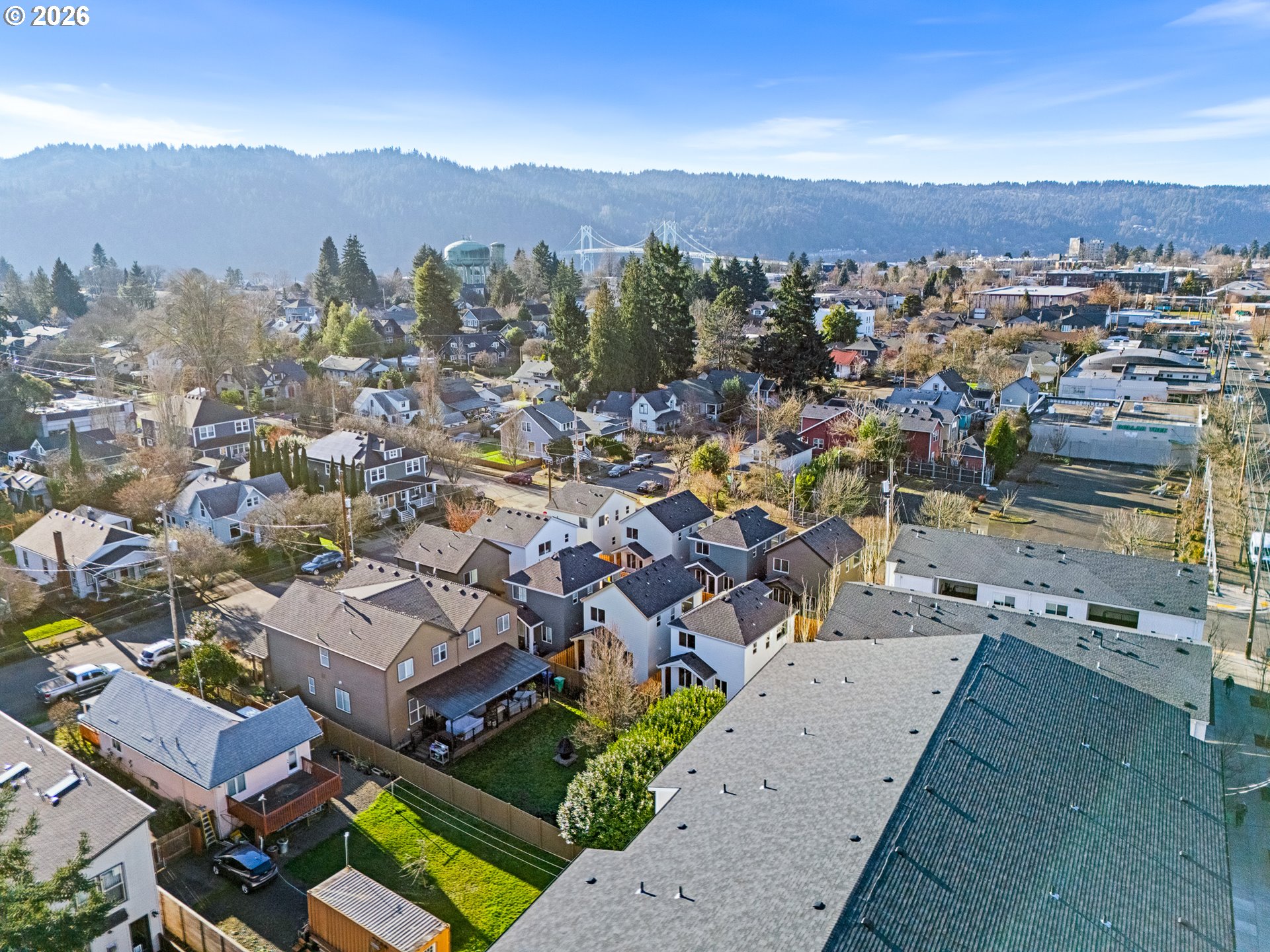 7460 North Polk Avenue Portland, OR 97203 - Photo 23 of 25 an aerial view of multiple house