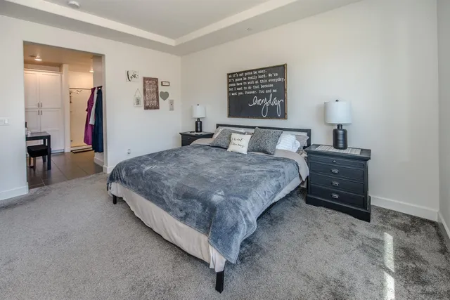 a bathroom with a sink double vanity and shower
