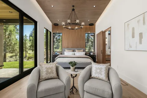 a bathroom with a tub and shower