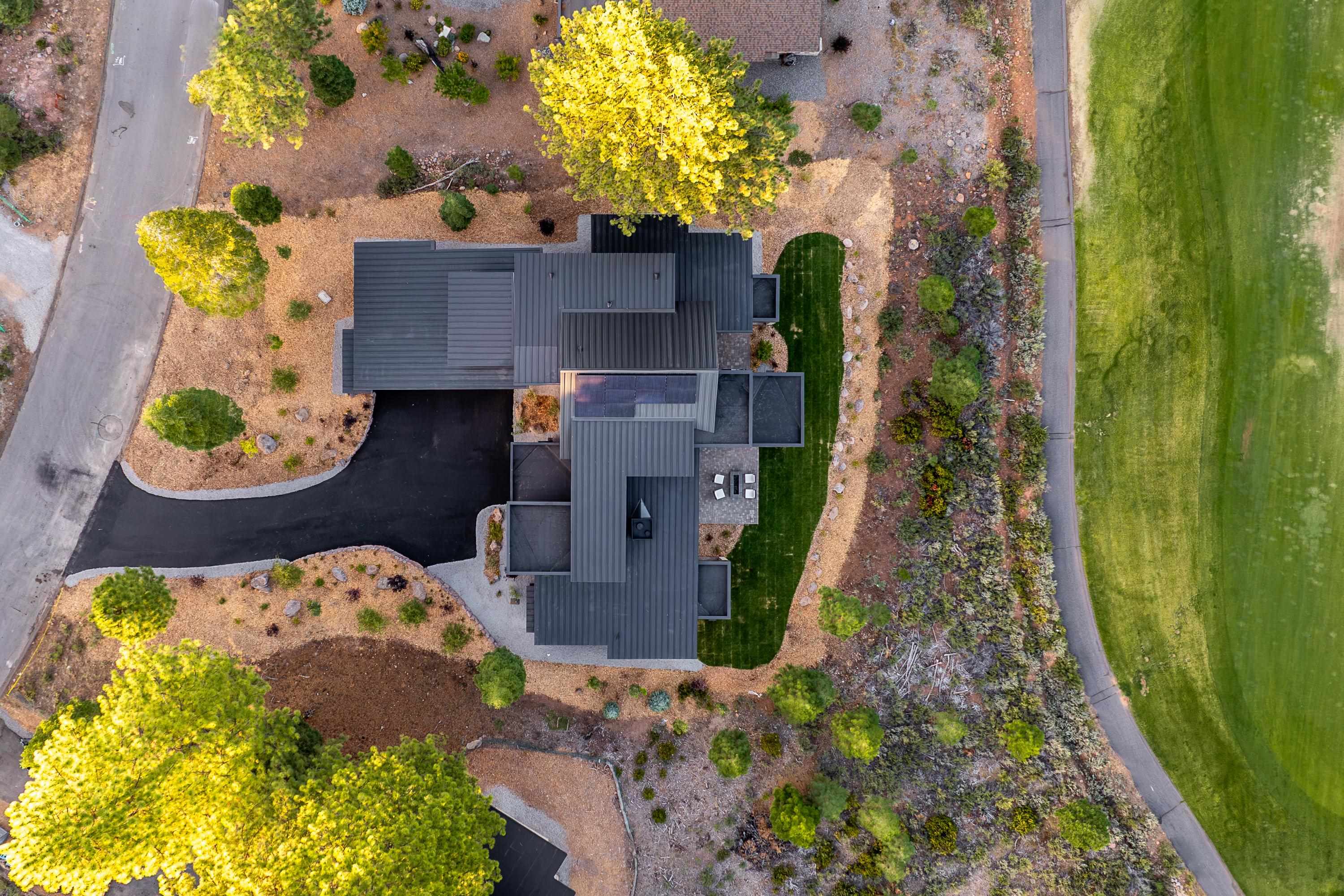 9308 Gaston Court Truckee, CA 96161 - Photo 24 of 28 an aerial view of a house with a swimming pool