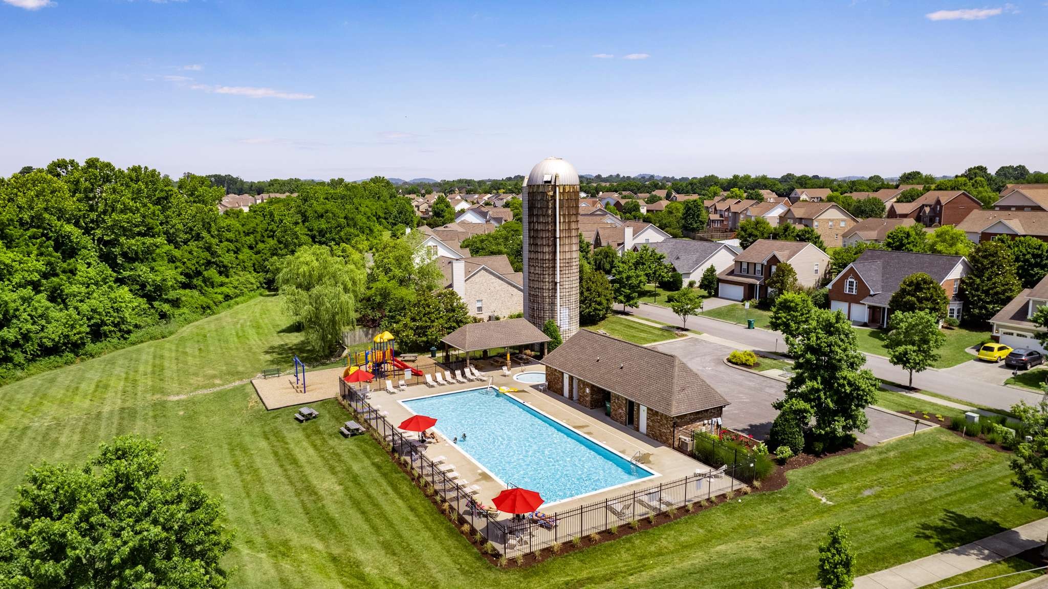 2000 Kingston Place Spring Hill, TN 37174 - Photo 53 of 56 an aerial view of a city
