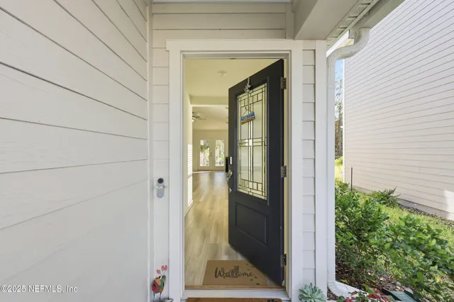 a view of front door