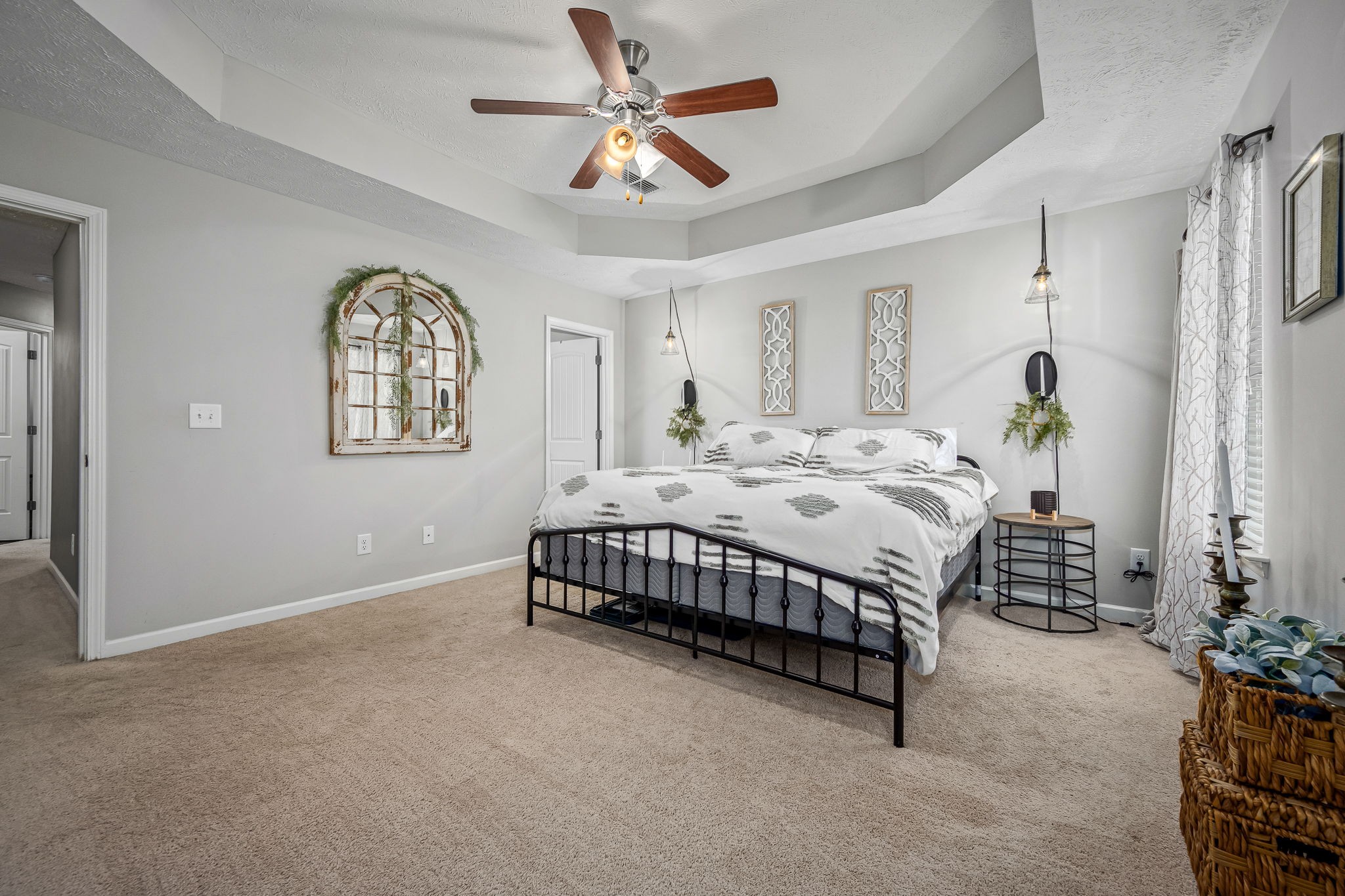 4720 Chelanie Circle Murfreesboro, TN 37129 - Photo 20 of 31 a bedroom with a bed chandelier and a window