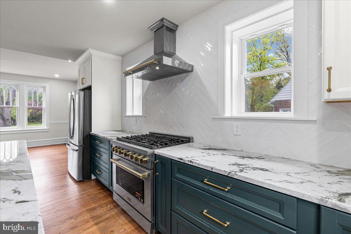 215 Browning Road Merchantville, NJ 08109 - Photo 22 of 55 Modern kitchen with elegant finishes.
