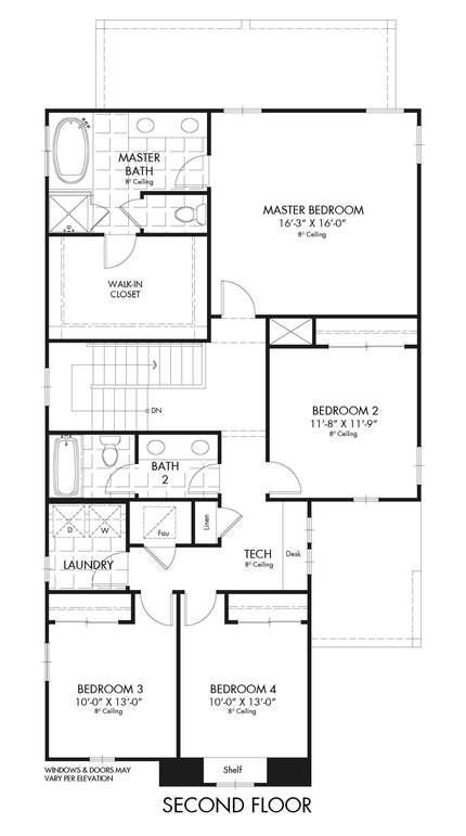 3867 Chasing Falls Road, Unit 139 Orange Park, FL 32065 - Photo 27 of 28 Oak Floorplan - Second Floor