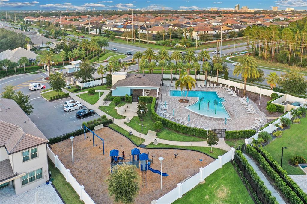 7537 Wandering Way Orlando, FL 32836 - Photo 67 of 71 an aerial view of residential houses with outdoor space and river