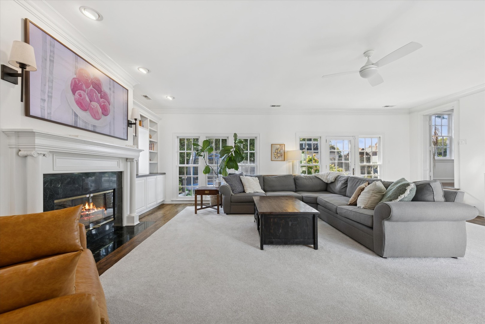 418 West Franklin Street Wheaton, IL 60187 - Photo 7 of 35 a living room with furniture and a fireplace