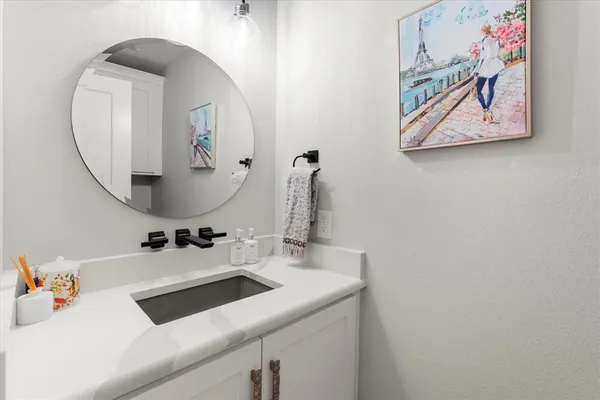 an aerial view of a house with mountain view